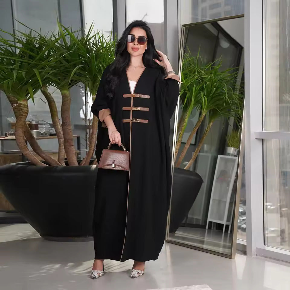Turkish Style Robe Abaya | Front Open Elegance