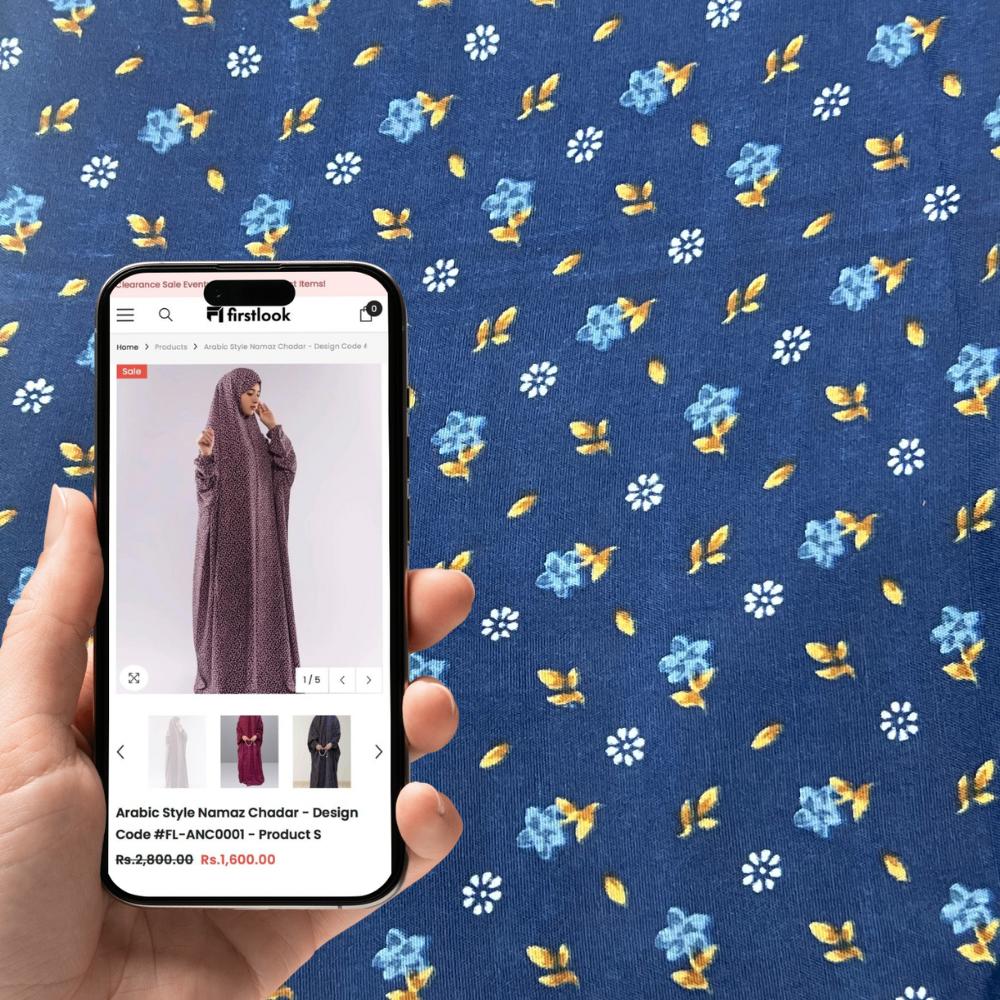 Arabic Style Namaz Chadar - Design Code #FL-ANC0097