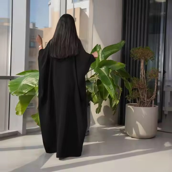Arabic Fusion Robe Abaya | Open Front Design