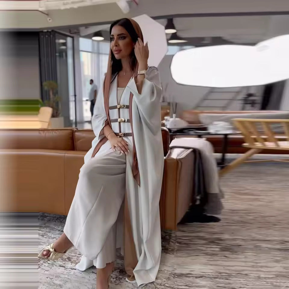 Turkish Style Robe Abaya | Front Open Elegance