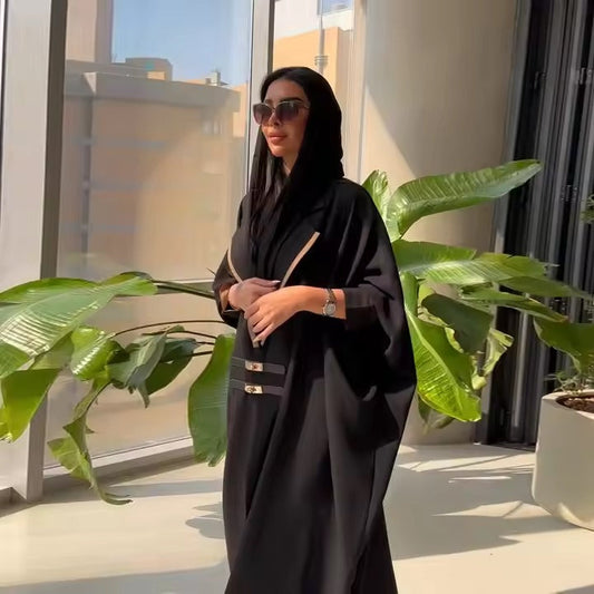 Arabic Fusion Robe Abaya | Open Front Design