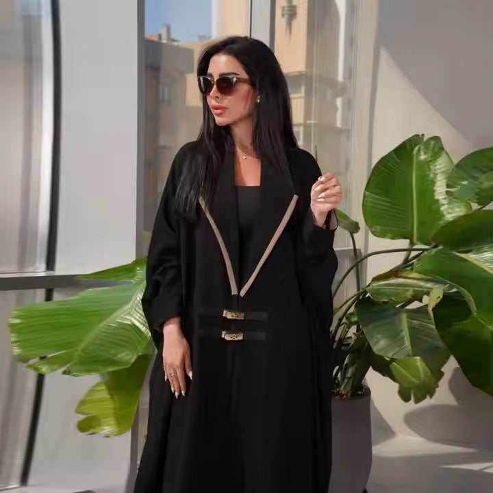Arabic Fusion Robe Abaya | Open Front Design