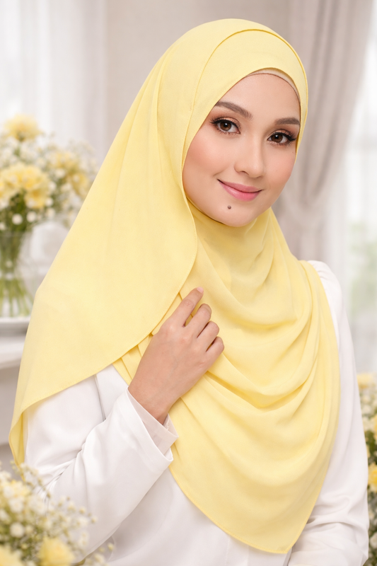 Instant Double Loop Hijab - Design Code: IH-00038