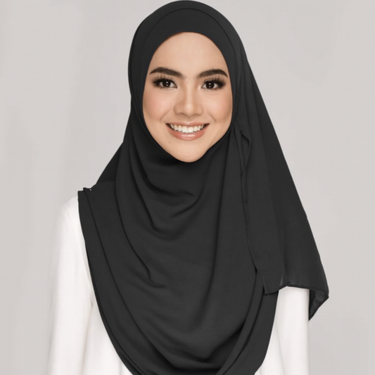 Instant Double Loop Hijab - Design Code: IH-0027