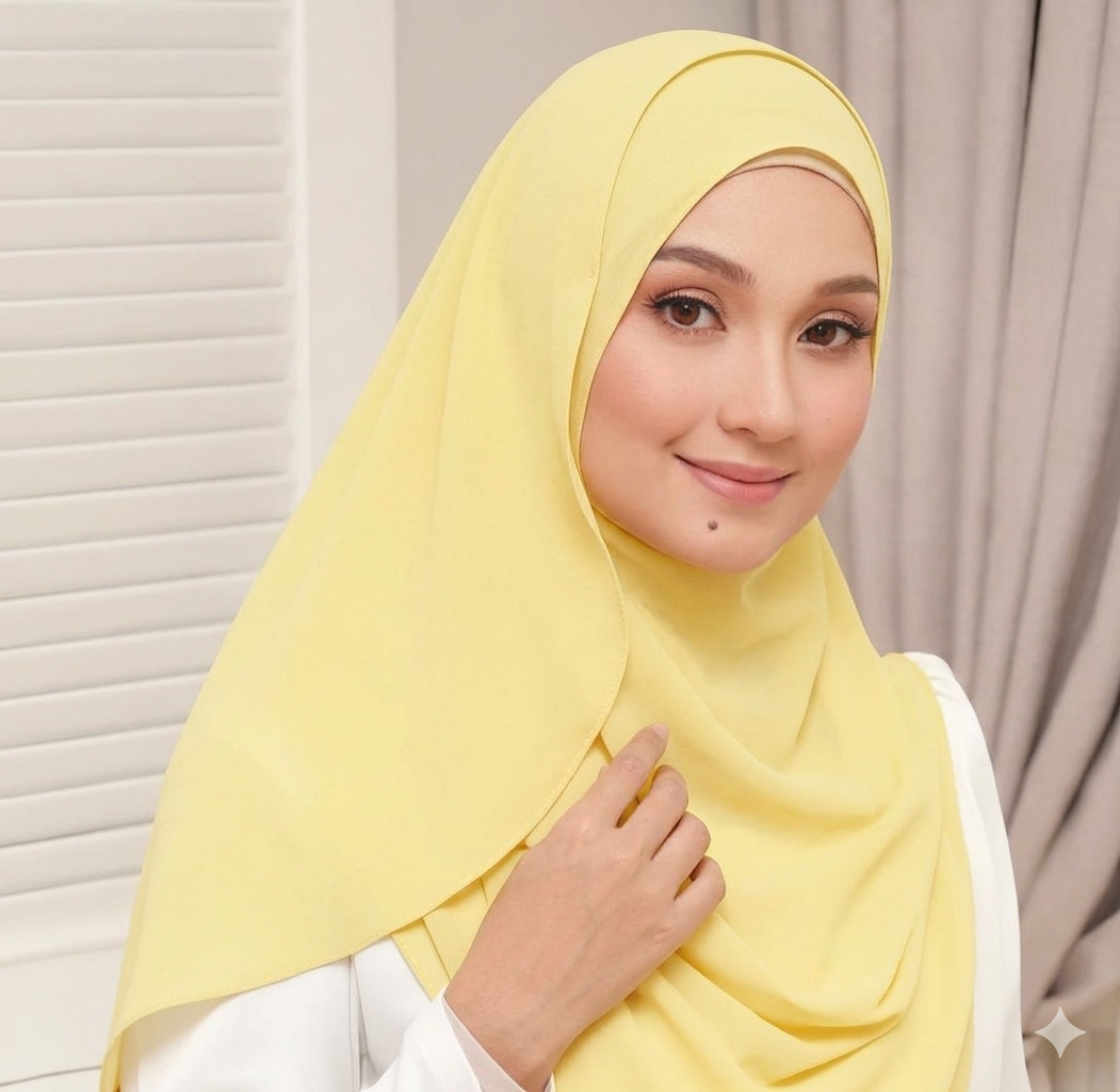 Instant Double Loop Hijab - Design Code: IH-00038