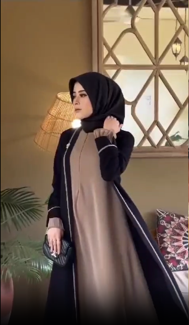 Long Shrug Abaya with Inner Layer